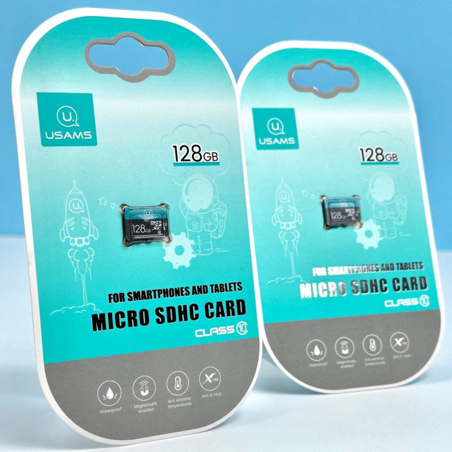 Usams 128GB Micro SD Card – Class 10 High-Capacity Storage for Phones, Tablets & Cameras