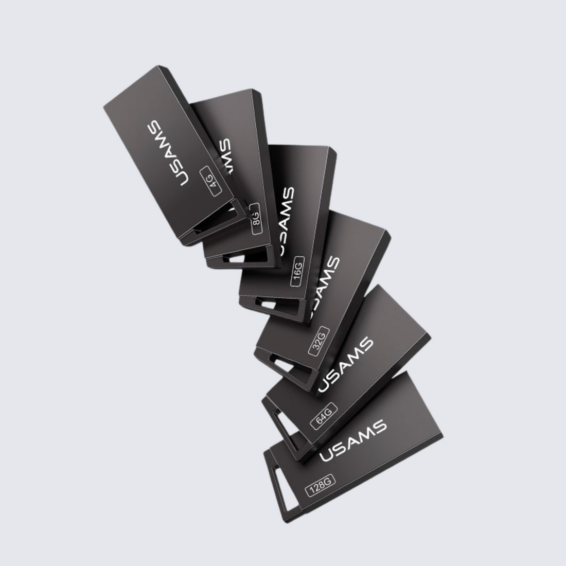 Usams ZB203UP01 4GB USB Flash Drive – Durable USB 2.0 Storage in Aluminum Alloy