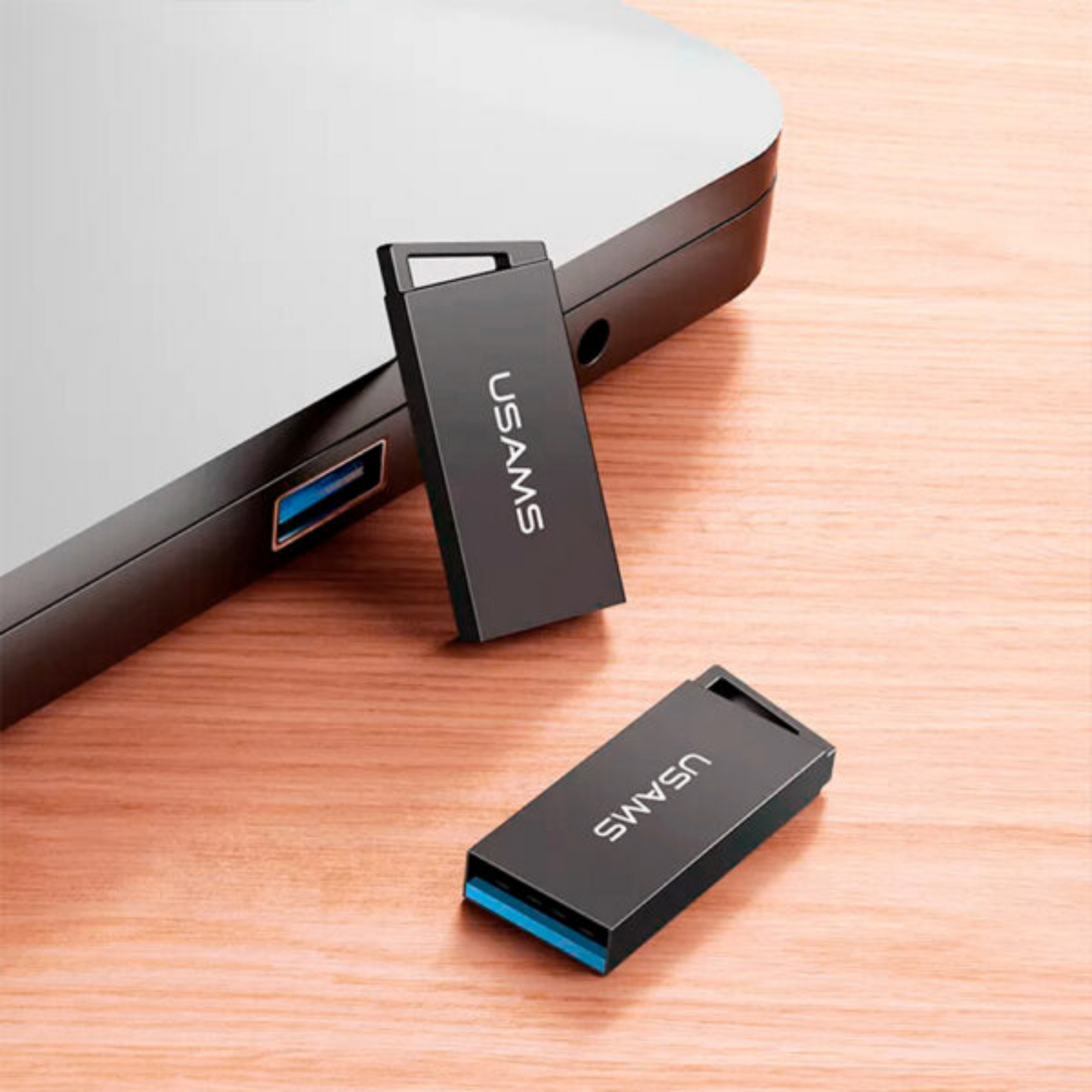 Usams ZB208UP01 128GB USB Flash Drive – High-Capacity USB 2.0 with Aluminum Alloy Body