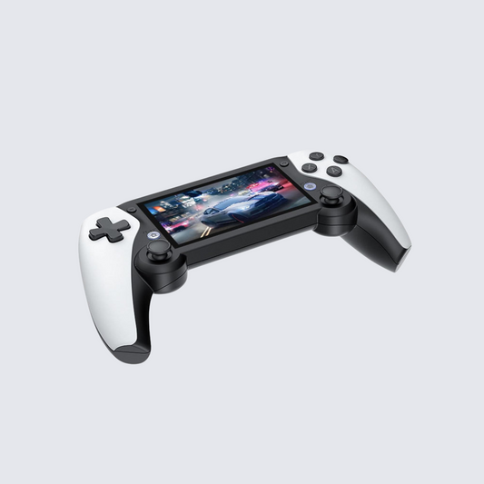 Linkify W M25 Handheld Game Console with 4.3" IPS Screen, 64GB Storage, 2GB RAM, 19,000+ Retro Games, EmuELEC System – White