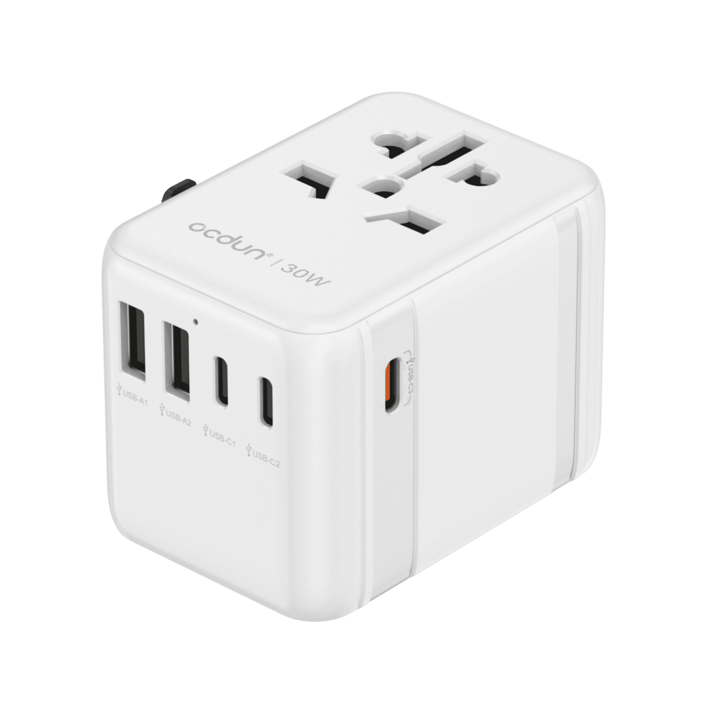 ocdun®  USB Fast Charger | Digital Display 30W Dual Port Compact Plug