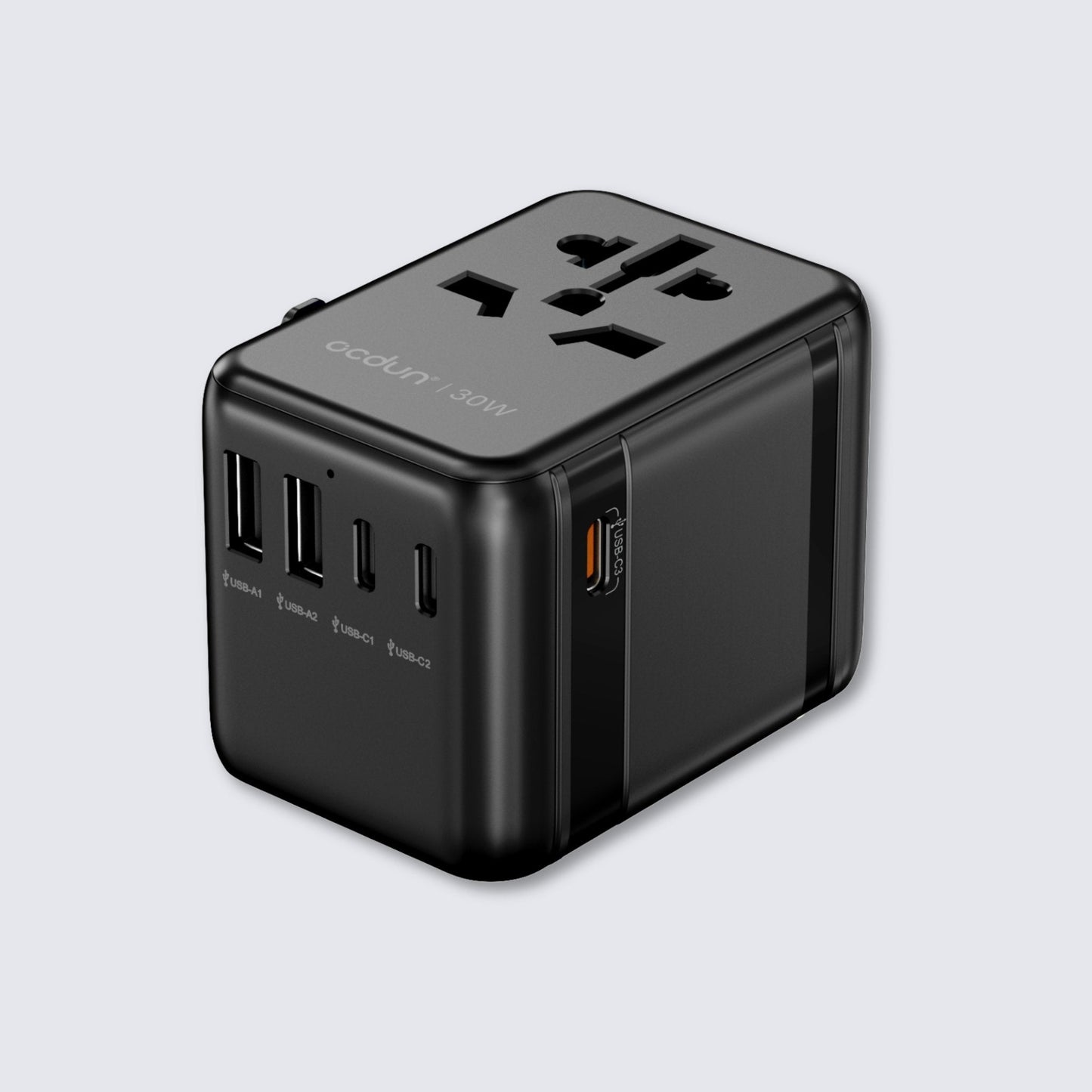 ocdun®  USB Fast Charger | Digital Display 30W Dual Port Compact Plug