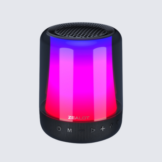 Zealot S66 – Portable Bluetooth Speaker with RGB Lights & Deep Bass