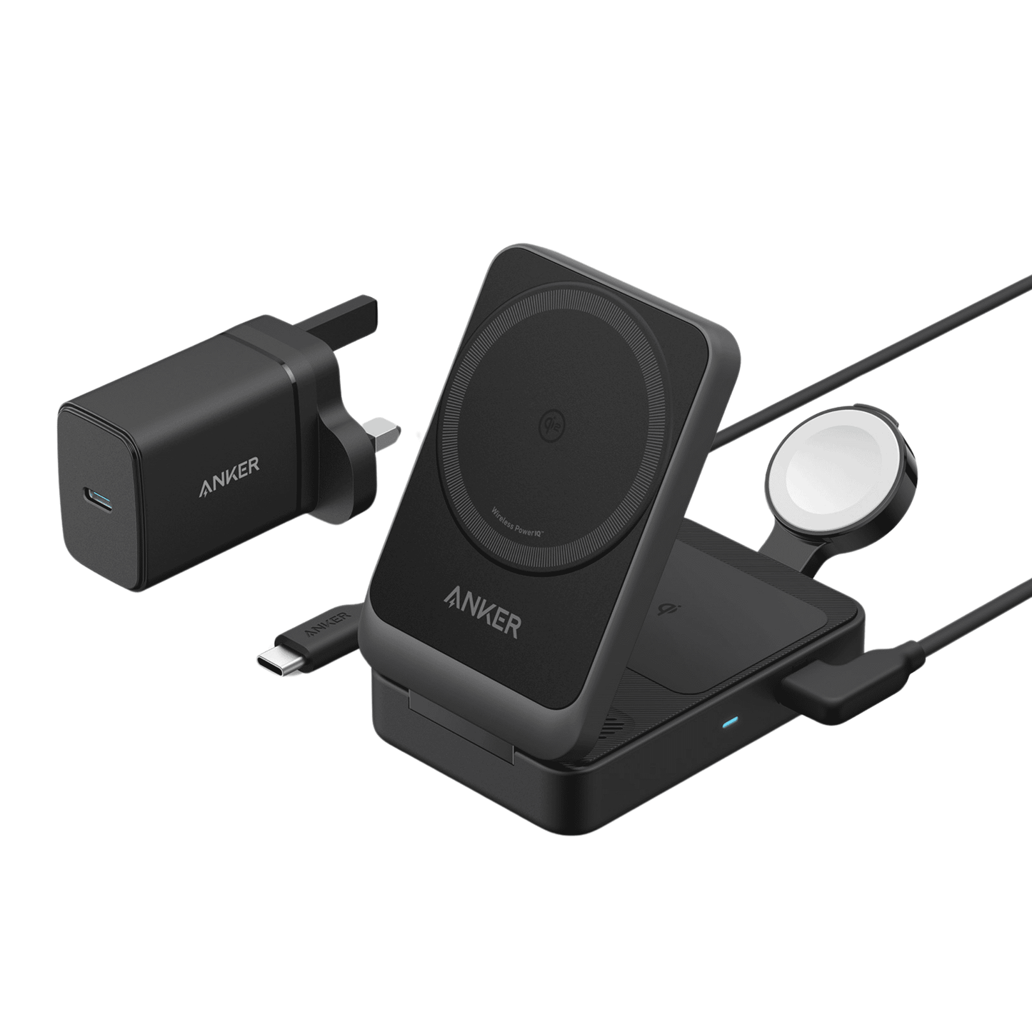 Anker MagGo Charging Station │ Wireless 15W  3-in-1 Foldable