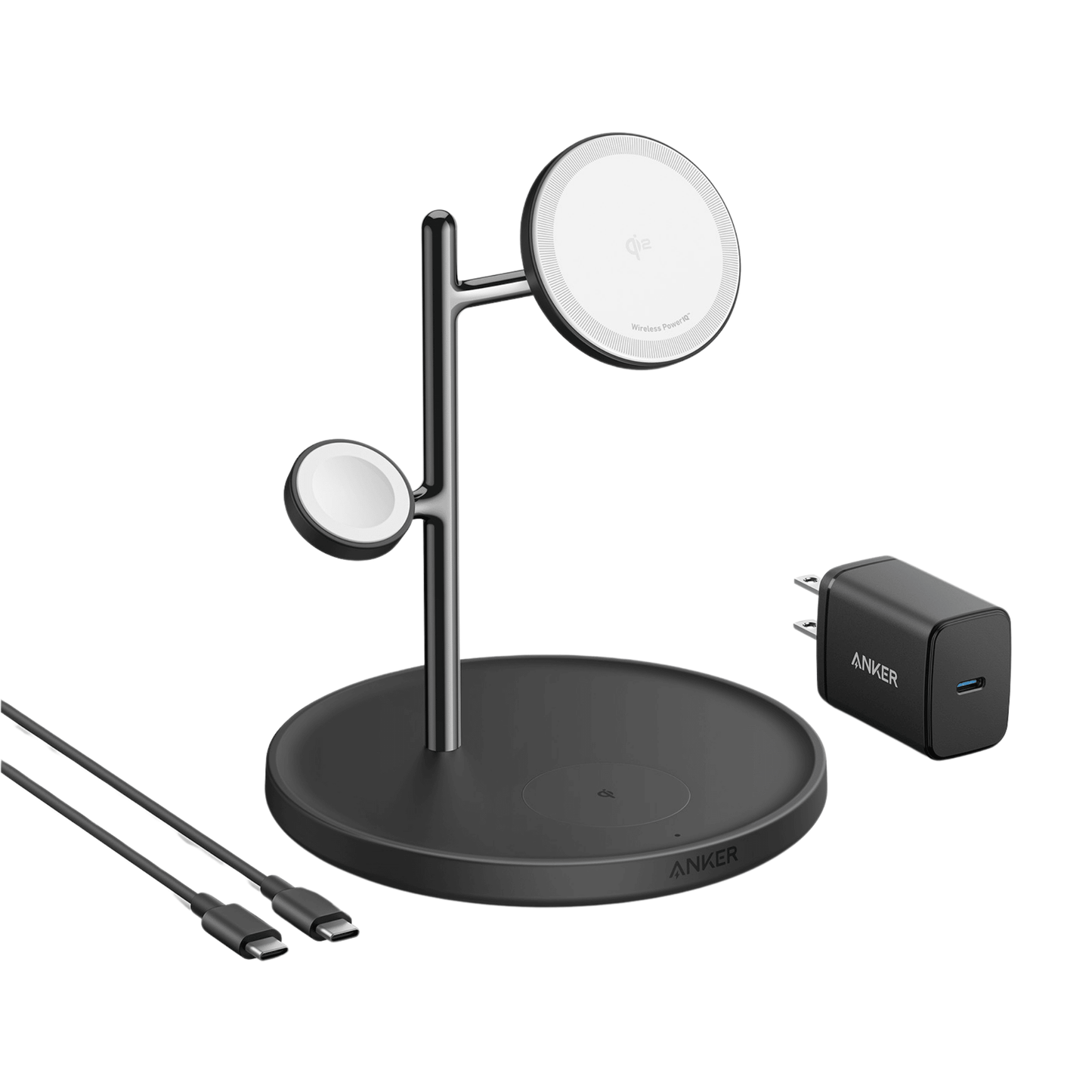 Anker MagGo Charging Station │ Wireless 15W 3-in-1 Stand