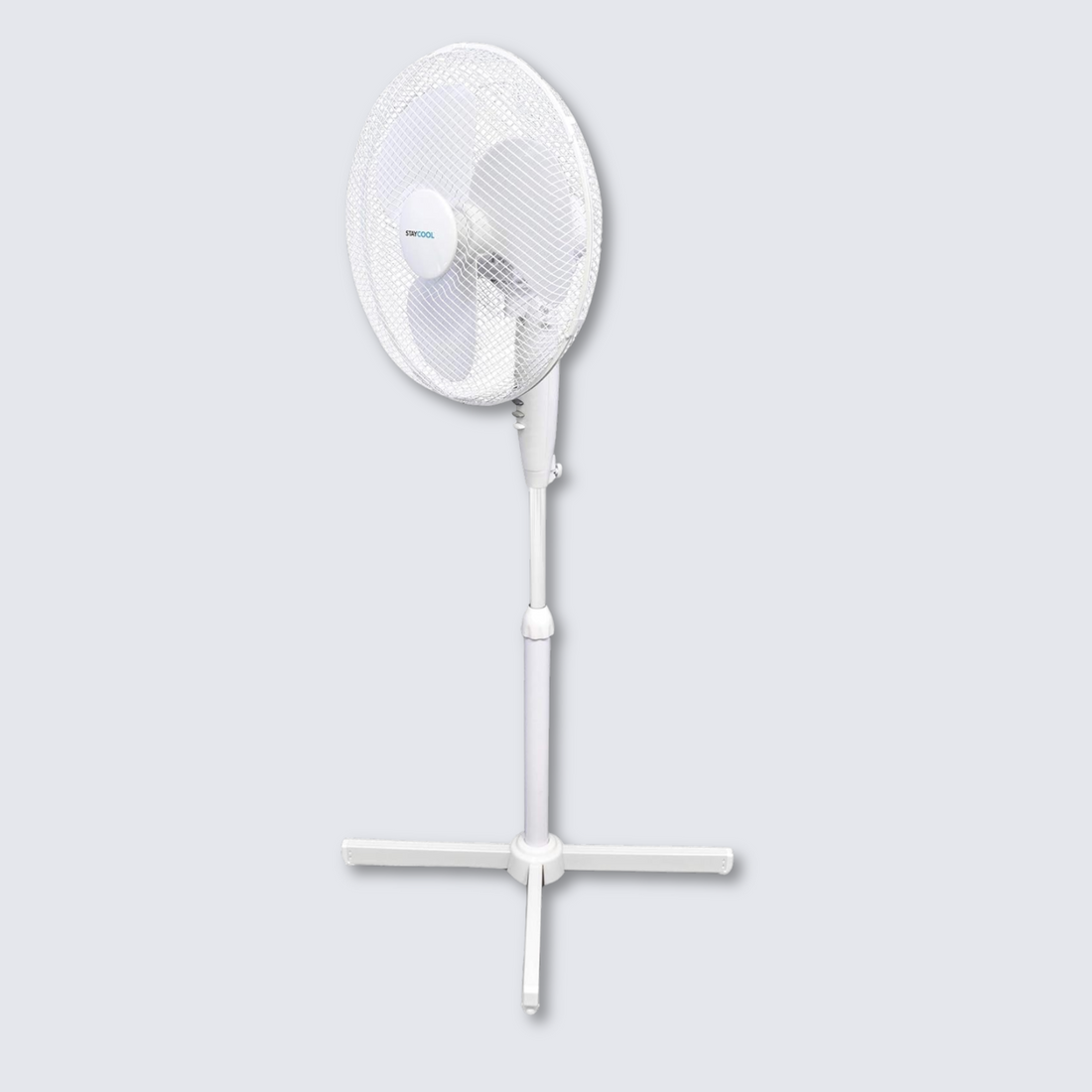 StayCool 16-Inch Pedestal Fan – 3 Speed Settings, 90° Oscillation, Vertical Tilt, Quiet 45W Motor with Safety Grill