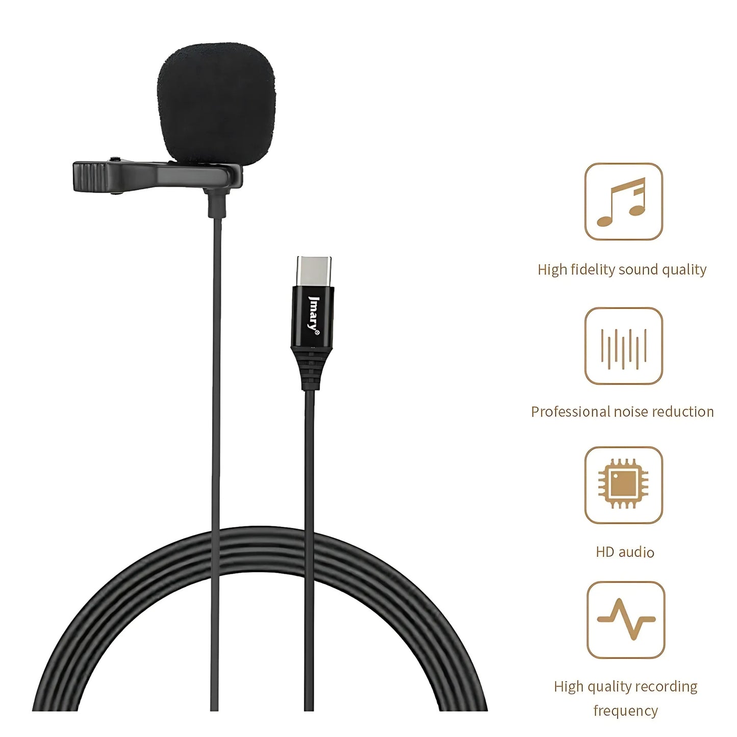 Jmary MC-R2 Type-C Lavalier Microphone