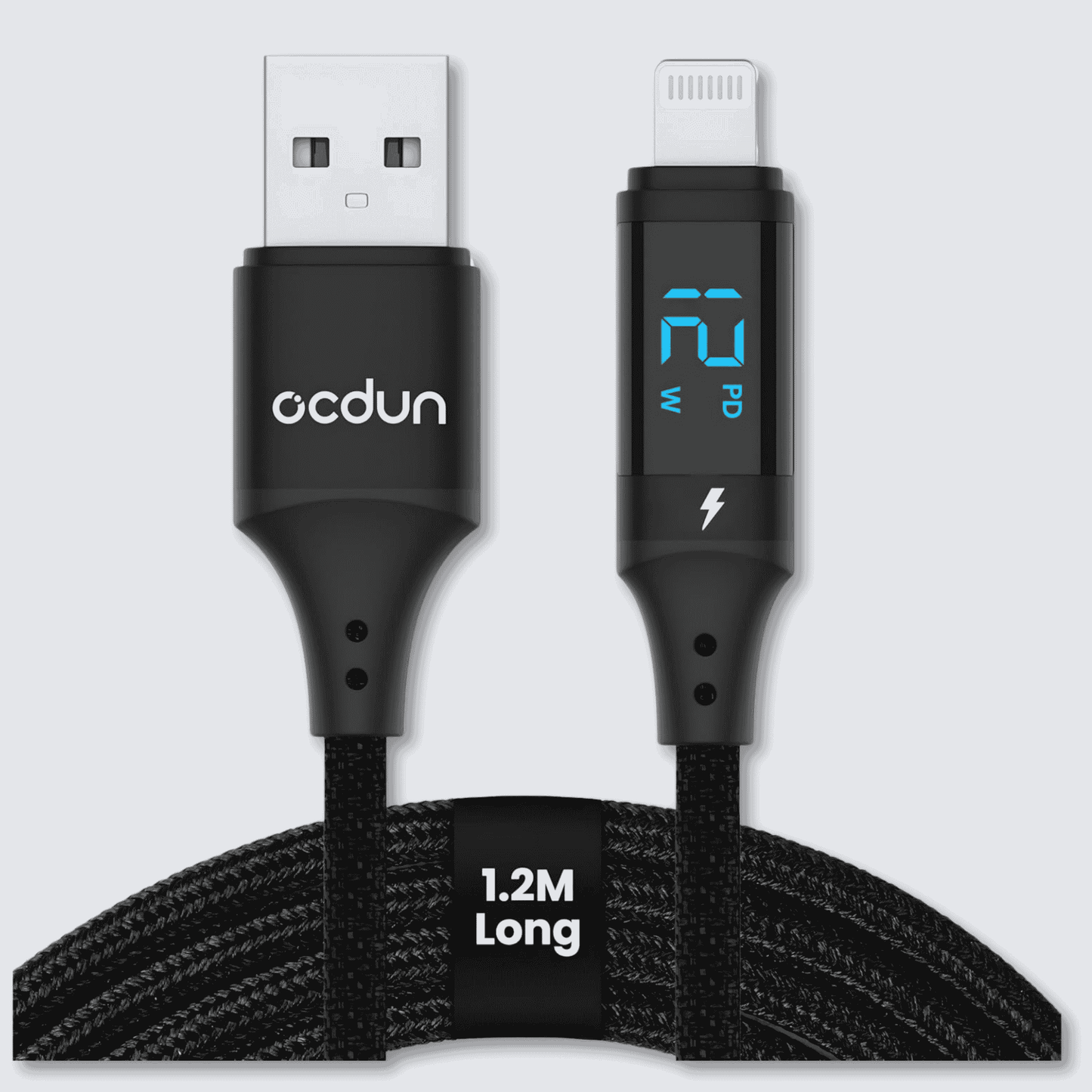 ocdun® iPhone Charging Cable | USB A to Lightning 1.2m