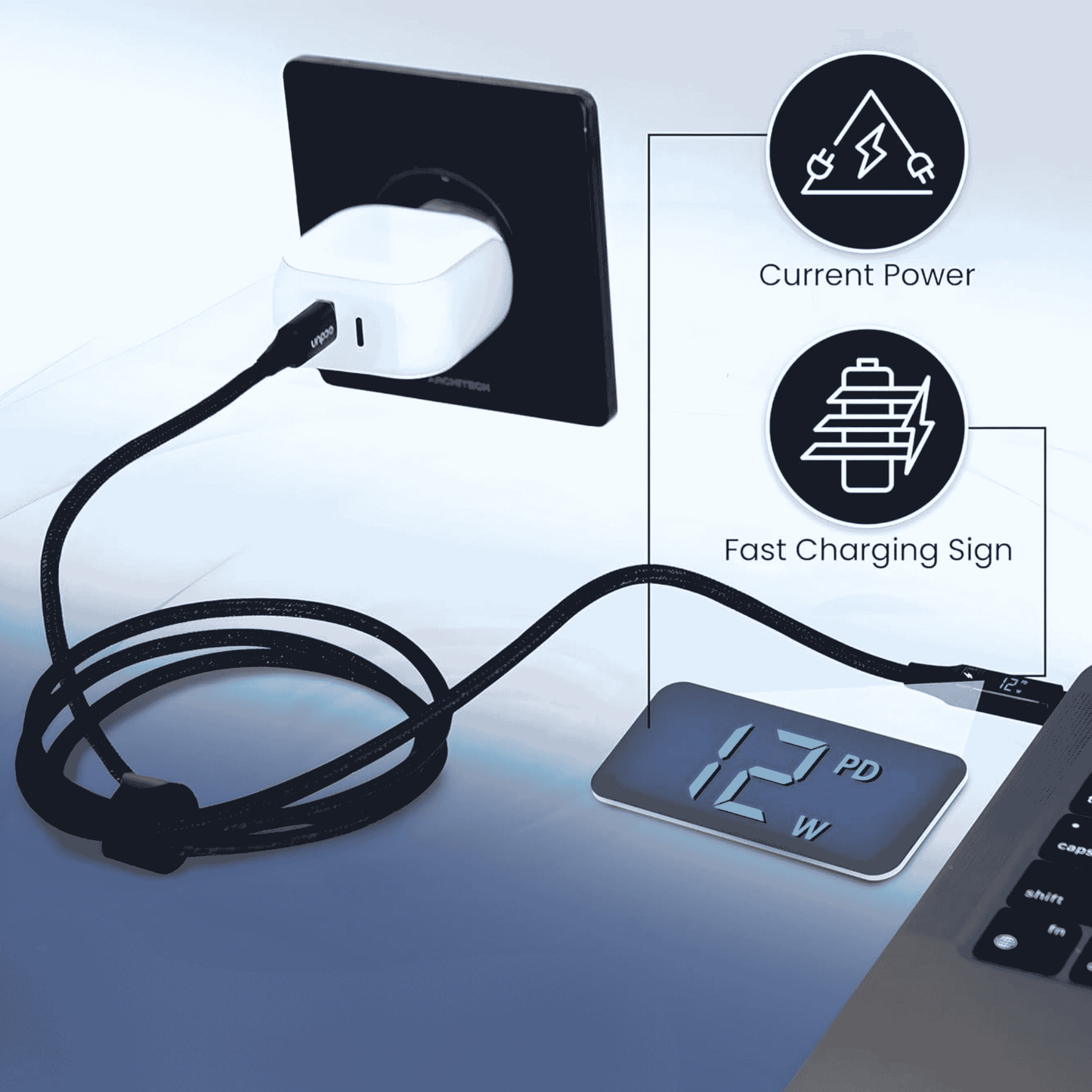 ocdun® iPhone Charging Cable | USB A to Lightning 1.2m