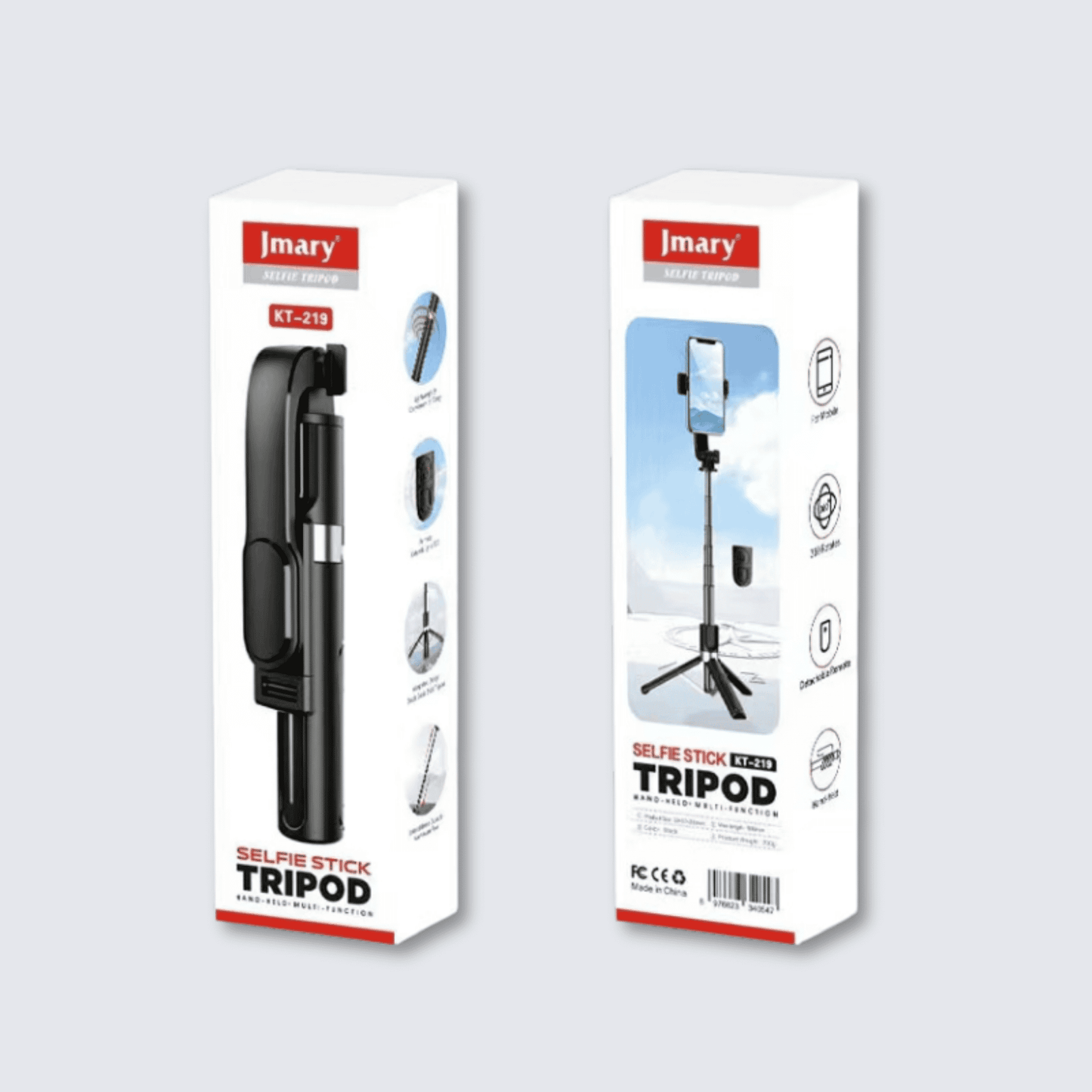 Selfie Stick and Tripod | 2-in-1 90cm Jmary