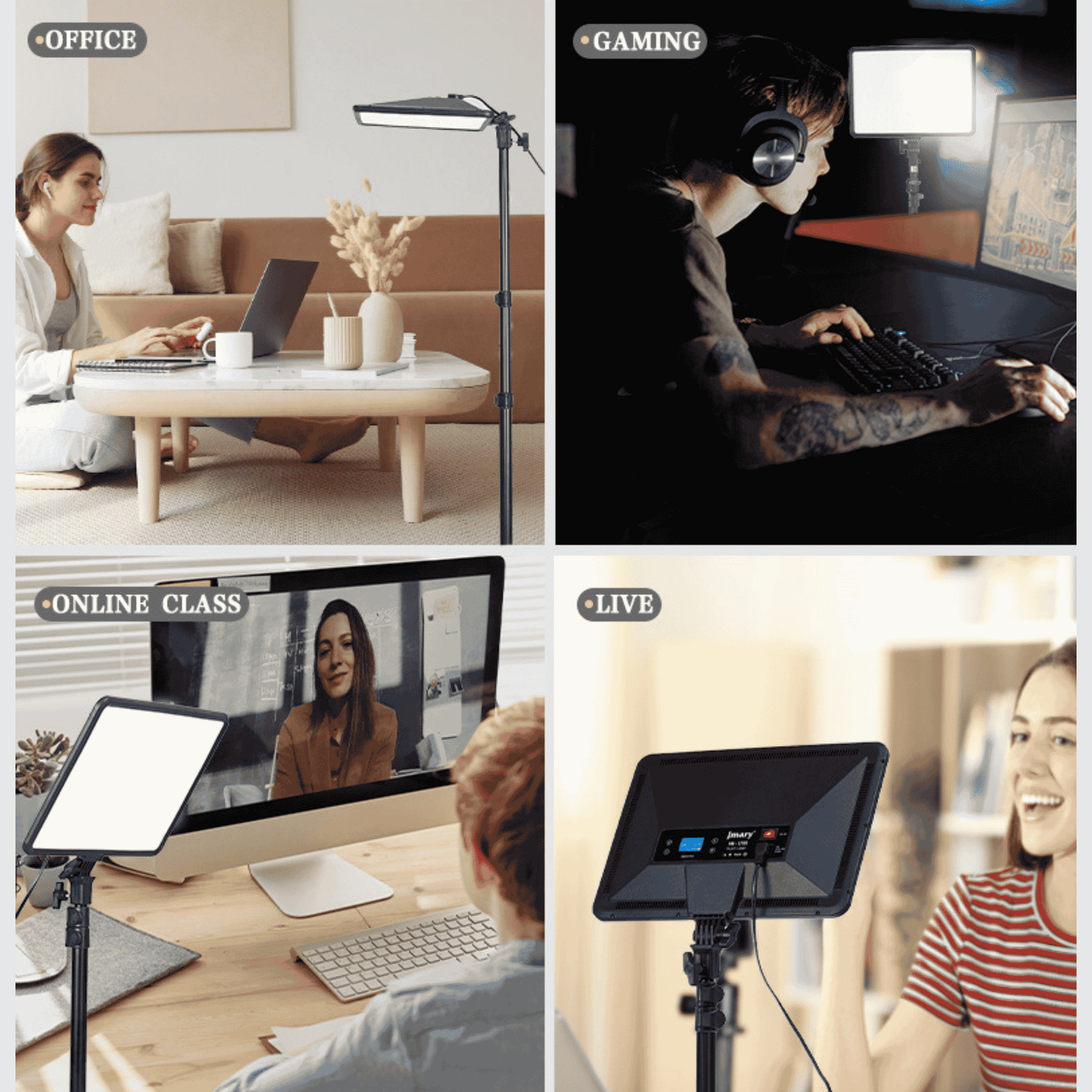 17 inch Panel Video Light | Face Light Jmary