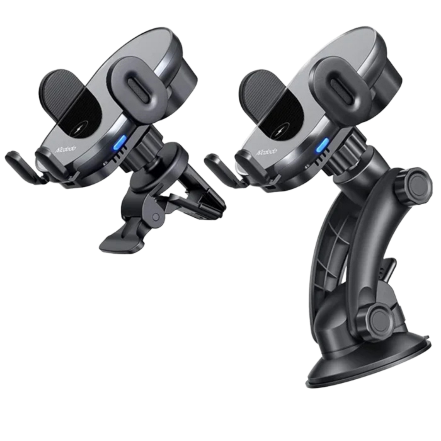 MCDODO CH-1600 2-in-1 Wireless Charger Car Mount | 15W Fast Charging | Auto-Clamp | 360° Rotation