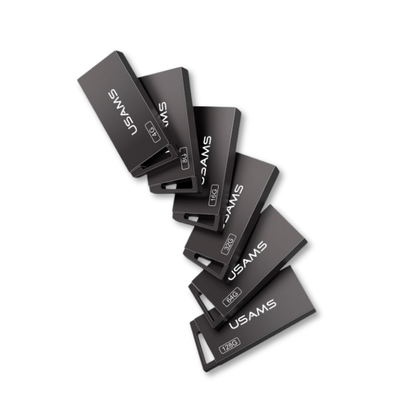 Usams ZB203UP01 4GB USB Flash Drive – Durable USB 2.0 Storage in Aluminum Alloy