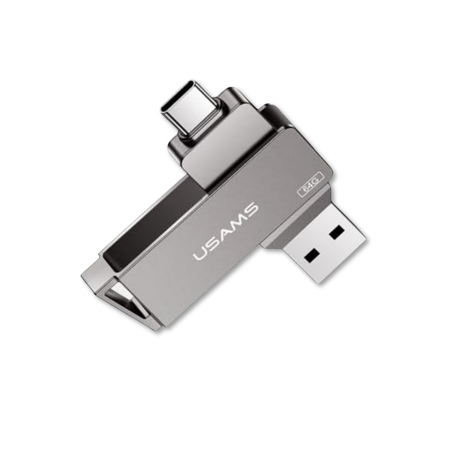 Usams ZN196UP01 64GB USB Flash Drive – Fast USB 3.0 Storage with Metallic Build