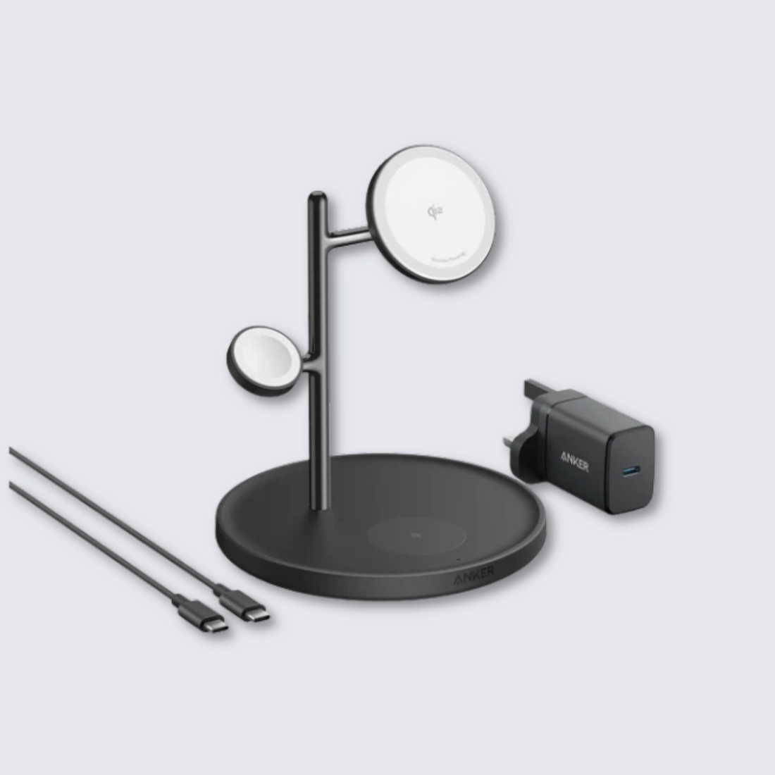 Anker MagGo Charging Station│Wireless 15W 3-in-1 Stand