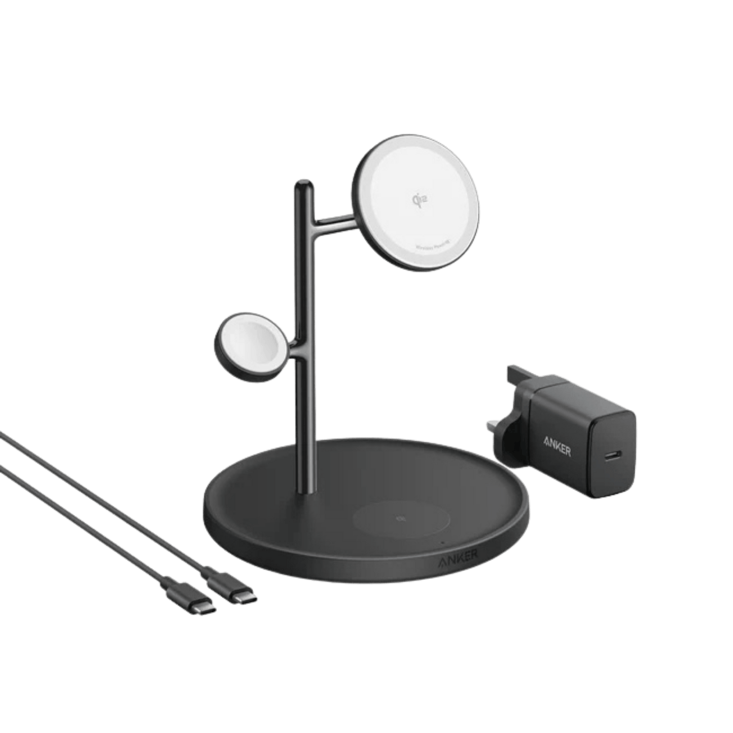 Anker MagGo Charging Station│Wireless 15W 3-in-1 Stand