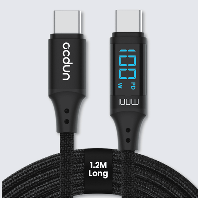 ocdun® iPhone & Android Fast Charging Cable | USB C to Type C 1.2m
