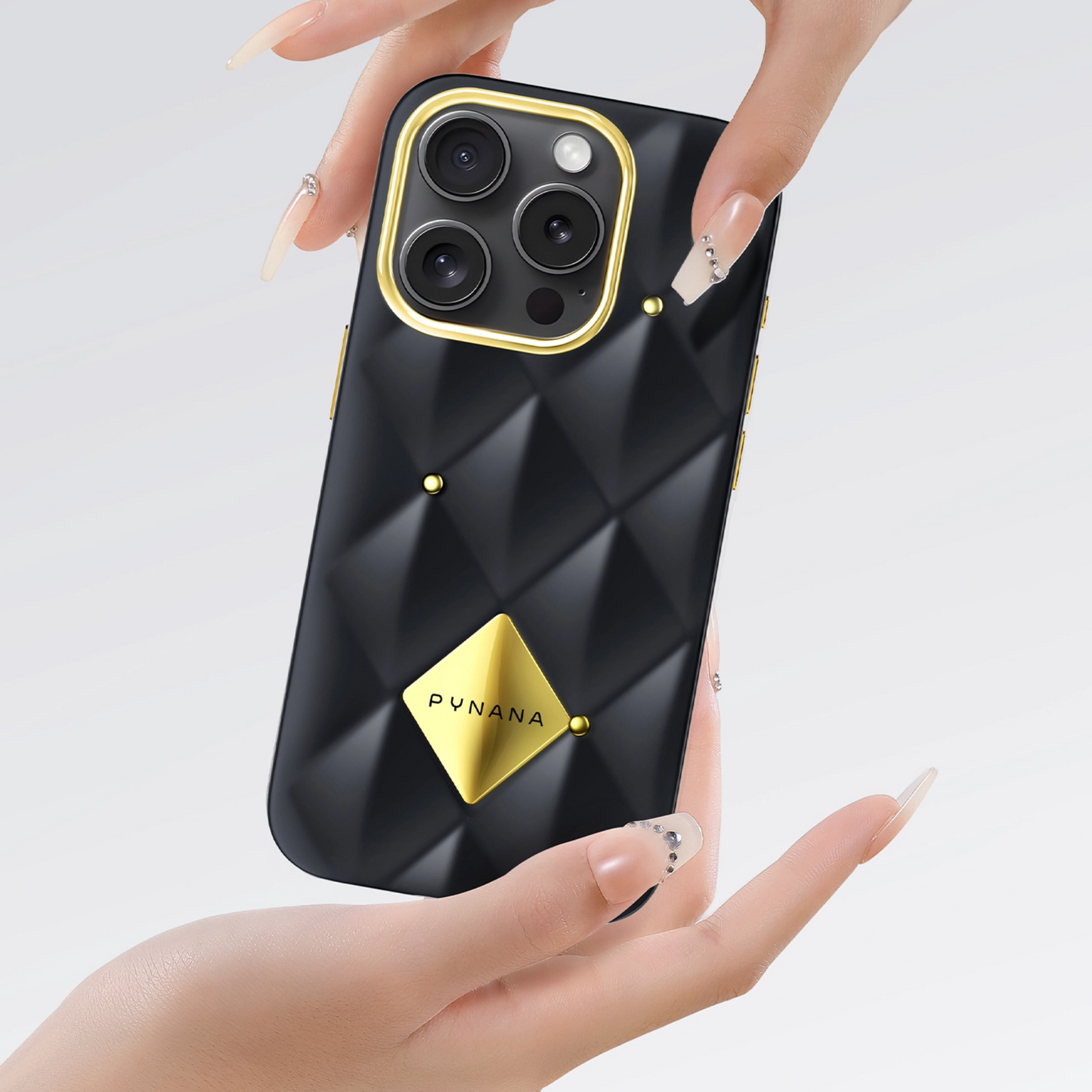 PYNANA Phone Case | Metal Diamond Series for iPhone 16 Pro Max 6.9"