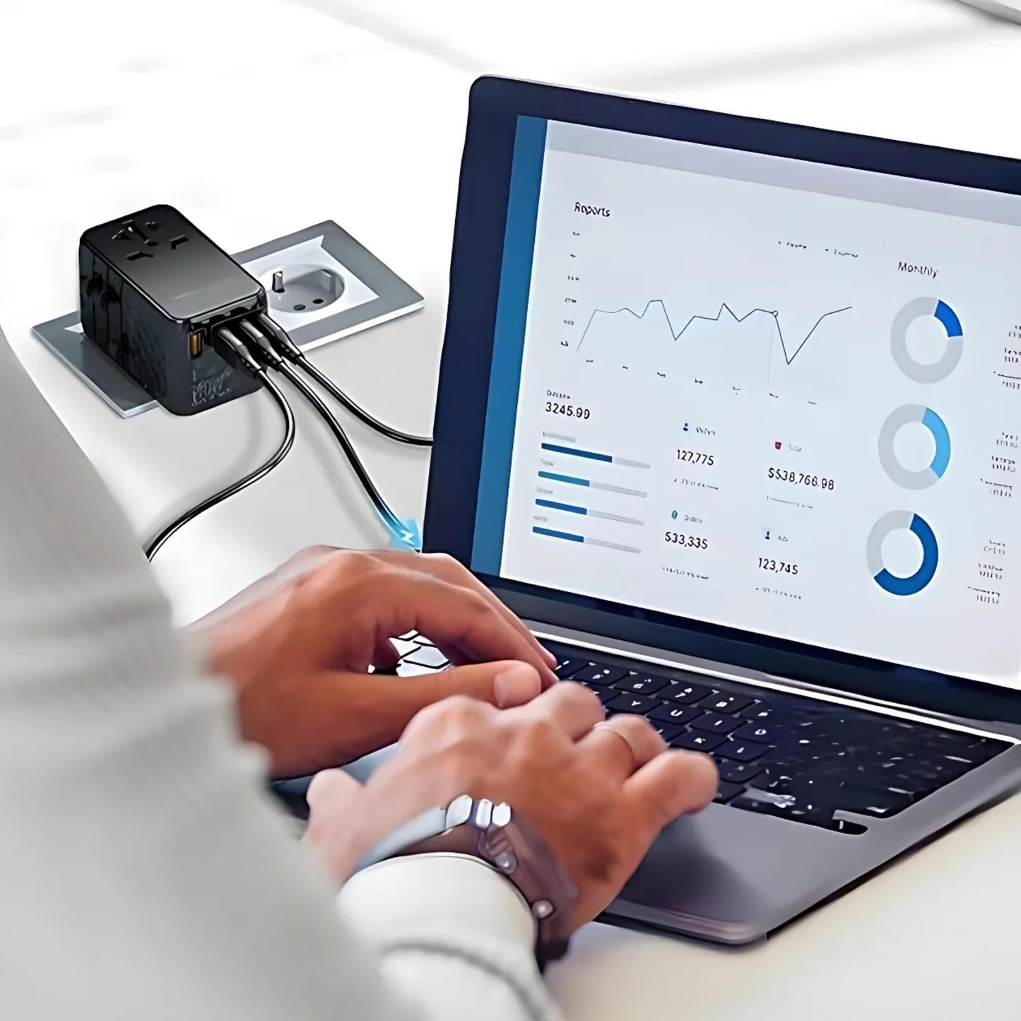 ocdun®  Universal Travel Adapter | for US,EU,UK,AUS