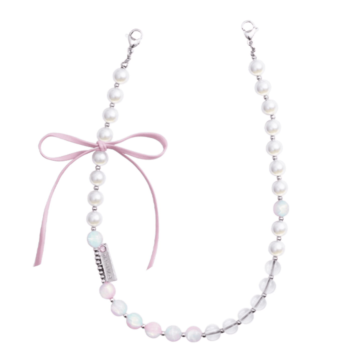 PYNANA Phone Charm │ 2-in-1 Cross-body Metal Chain & Crystal with 3D Bow