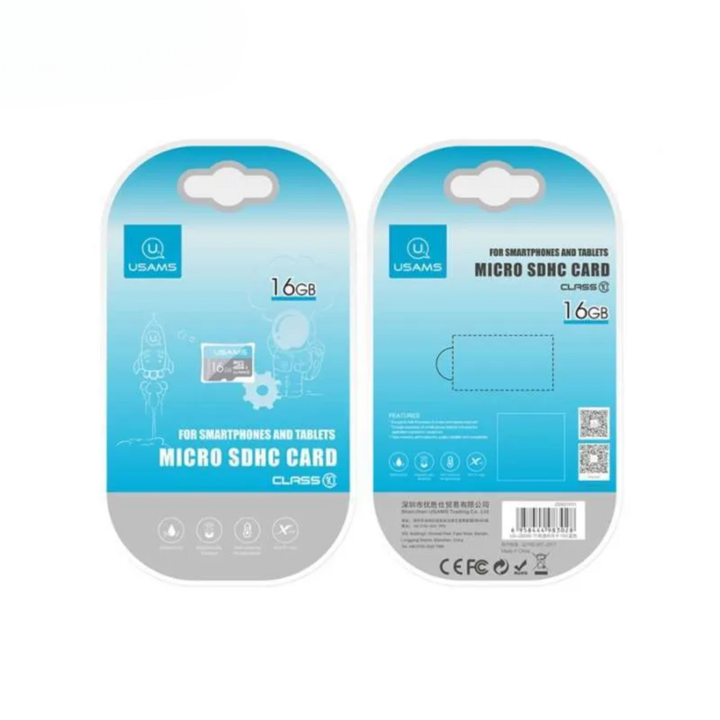 Usams 16GB Micro SDHC Memory Card – Reliable Storage for Everyday Use