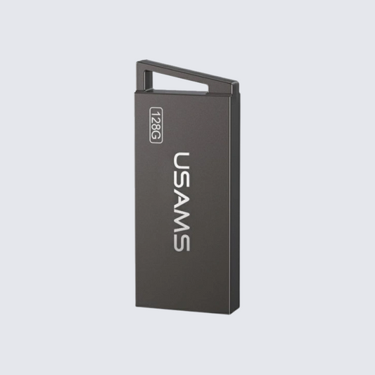 Usams ZB208UP01 128GB USB Flash Drive – High-Capacity USB 2.0 with Aluminum Alloy Body