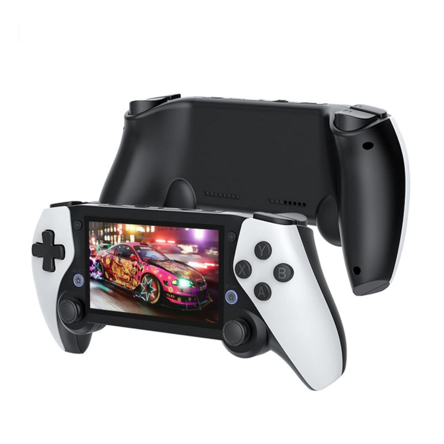 Linkify W M25 Handheld Game Console with 4.3" IPS Screen, 64GB Storage, 2GB RAM, 19,000+ Retro Games, EmuELEC System – White