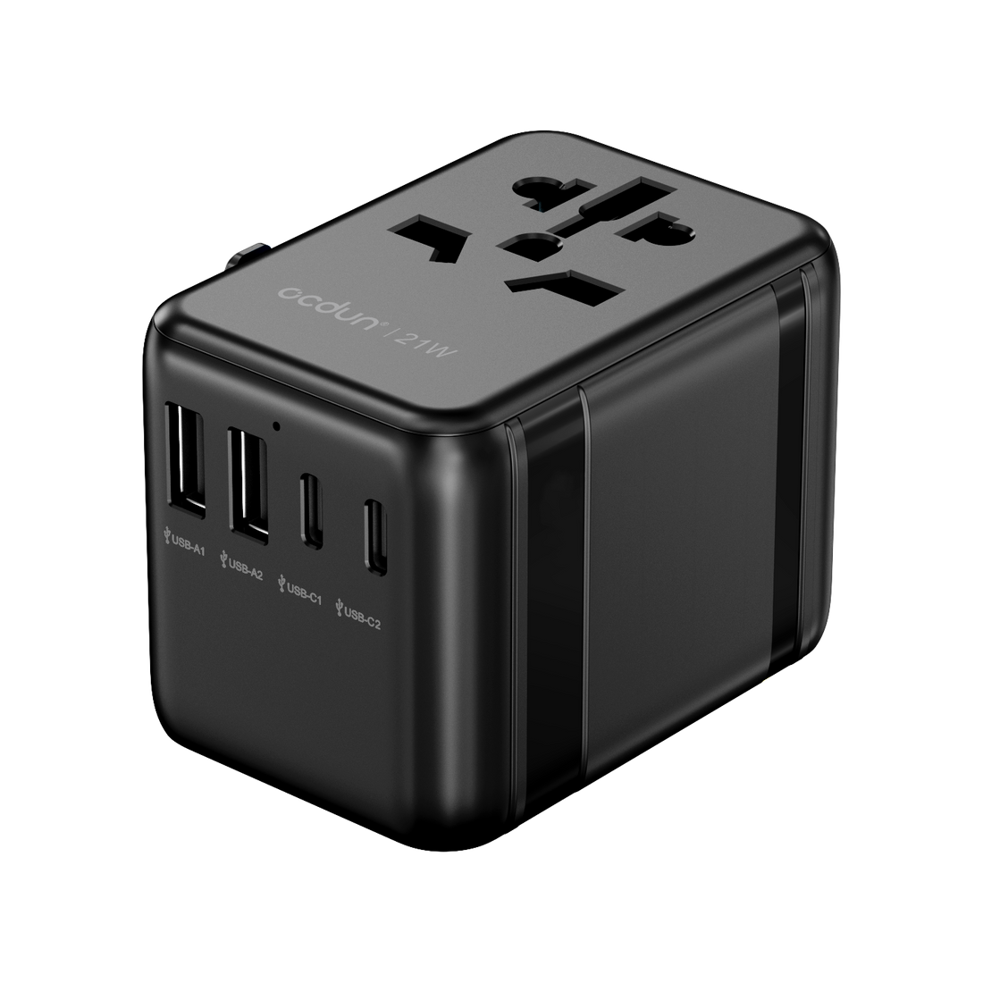 21W Travel Adapter Black