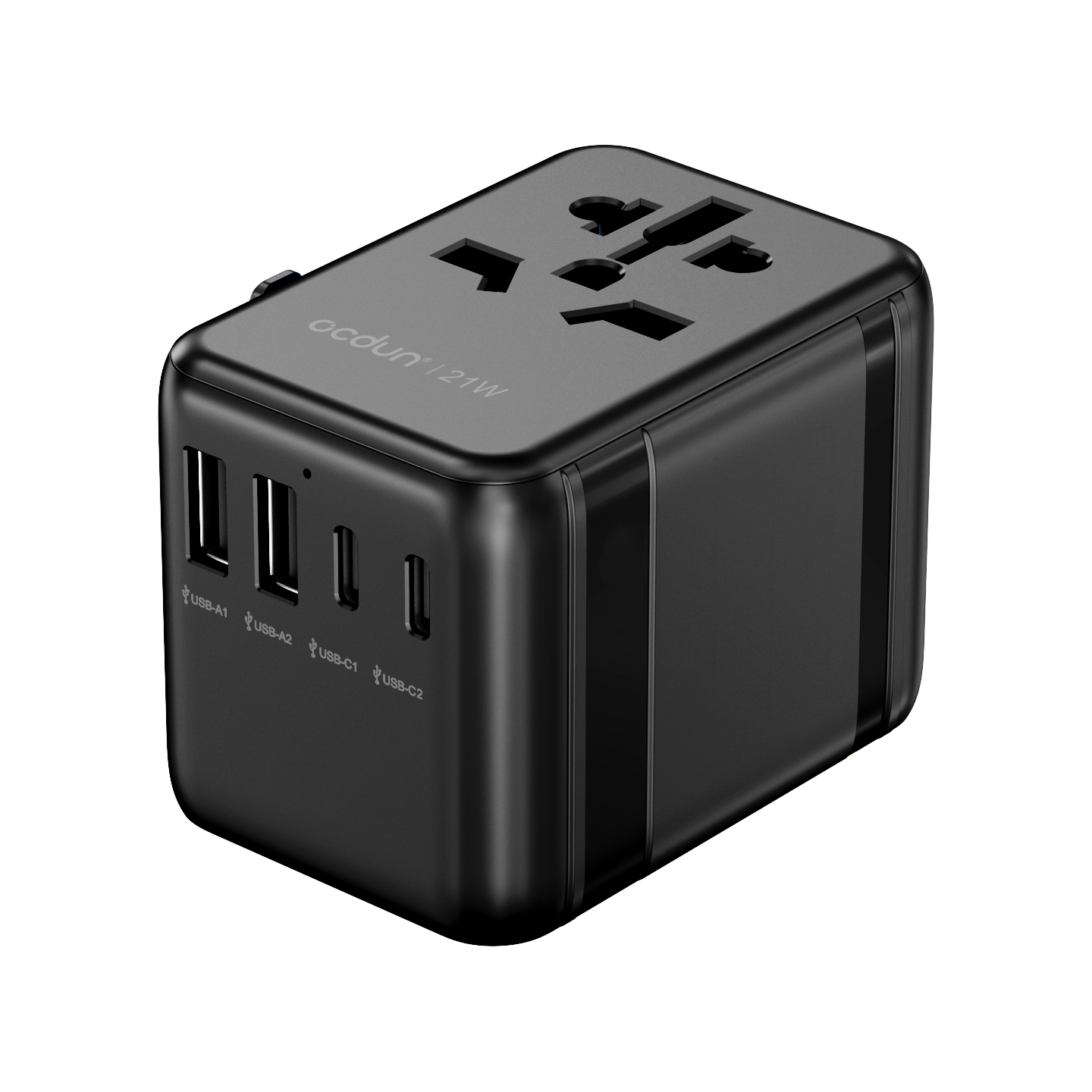 21W Travel Adapter Black