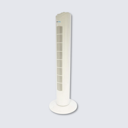 STAYCOOL 32-Inch Tower Fan – 3 Speed Settings, 70° Oscillation, Quiet 45W Motor, Slim Design with Safety Grill