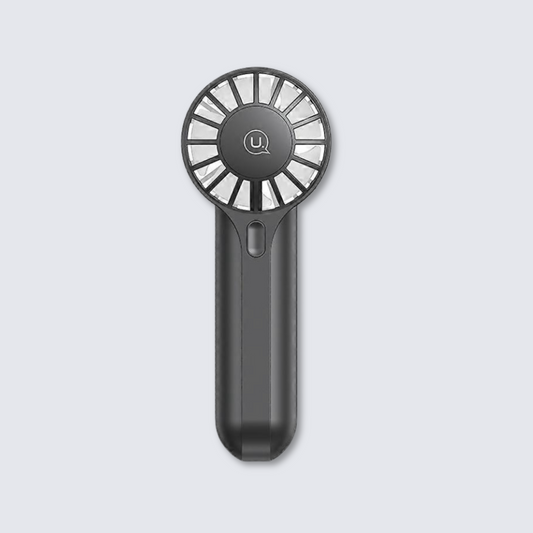 USAMS ZB288 Mini Handheld Fan – 3-Speed Rechargeable Fan with 1200mAh Battery – Compact & Lightweight
