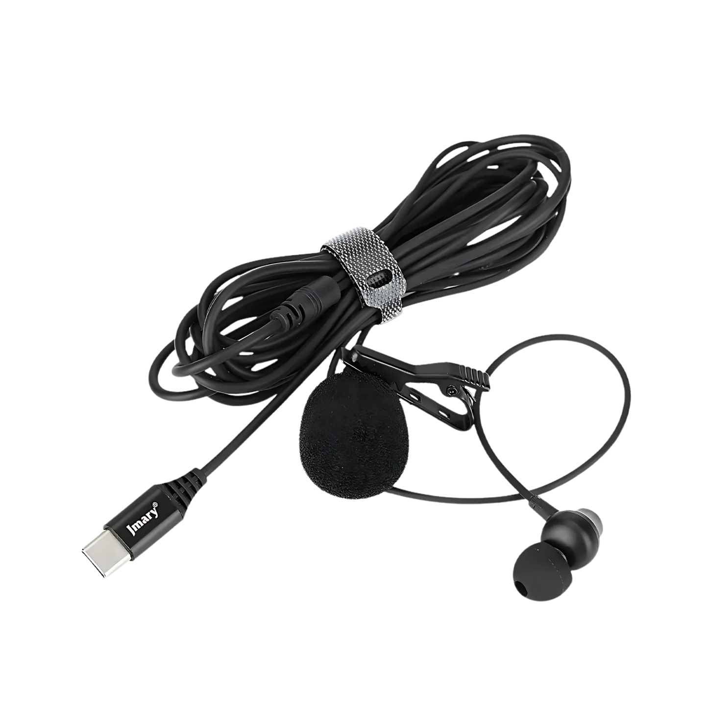 Jmary MC-R6 Professional Type-C Lavalier Microphone with Earphone