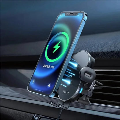 MCDODO CH-1600 2-in-1 Wireless Charger Car Mount | 15W Fast Charging | Auto-Clamp | 360° Rotation