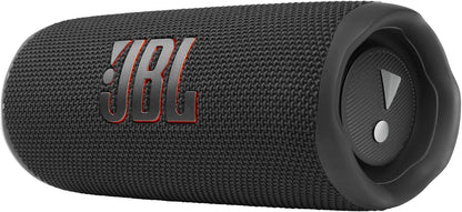 JBL Flip 6 black portable Bluetooth speaker front view