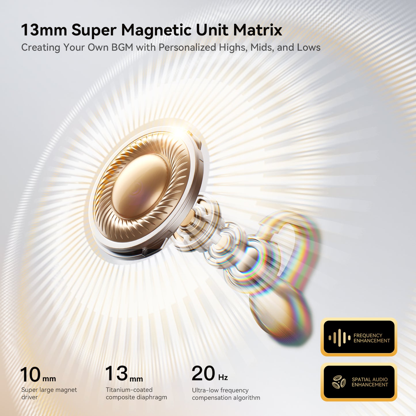 Joyroom Openfree OE3 13 mm titanium-coated driver — rich highs, mids and lows