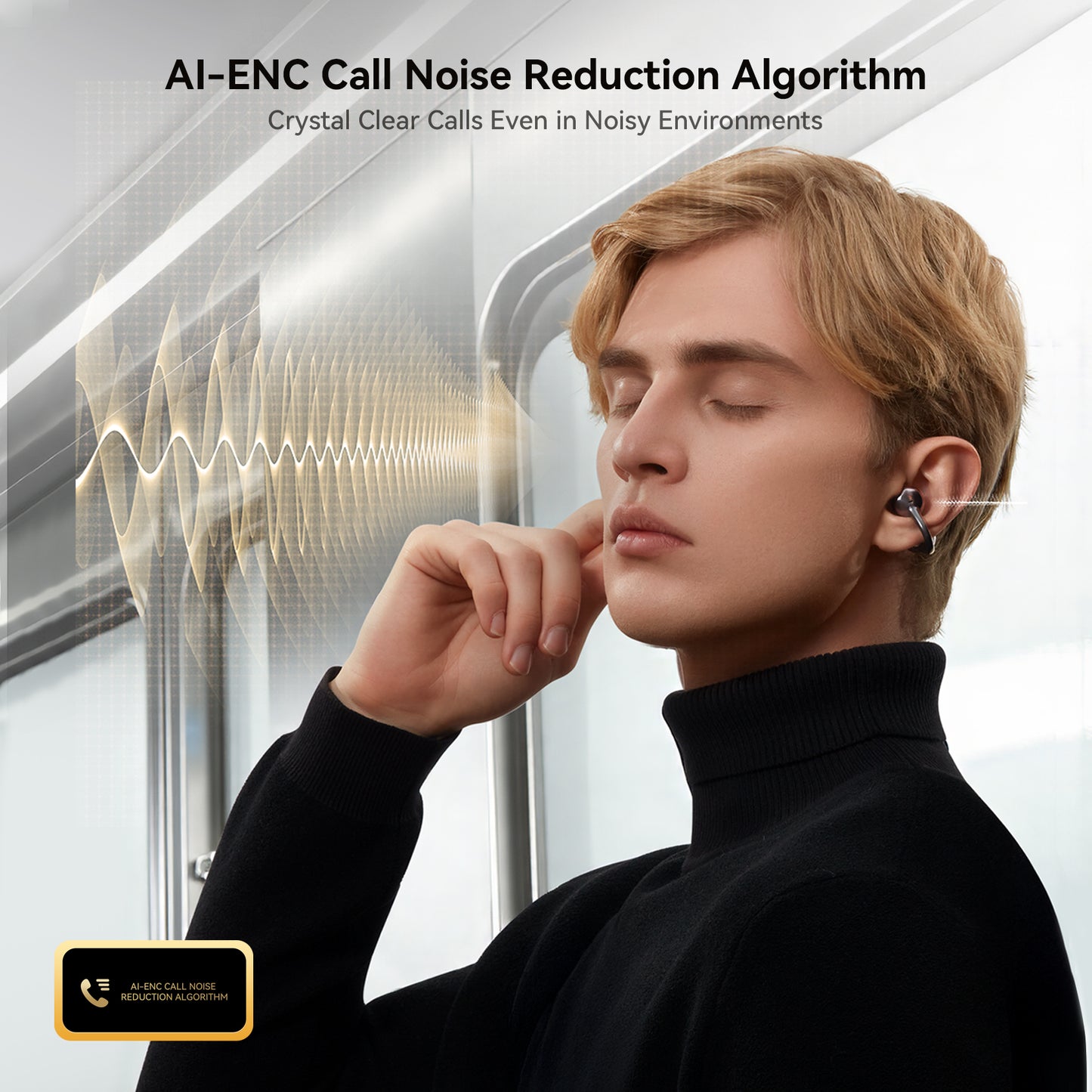 Joyroom Openfree OE3 AI-ENC noise reduction — crystal clear calls in noisy environments