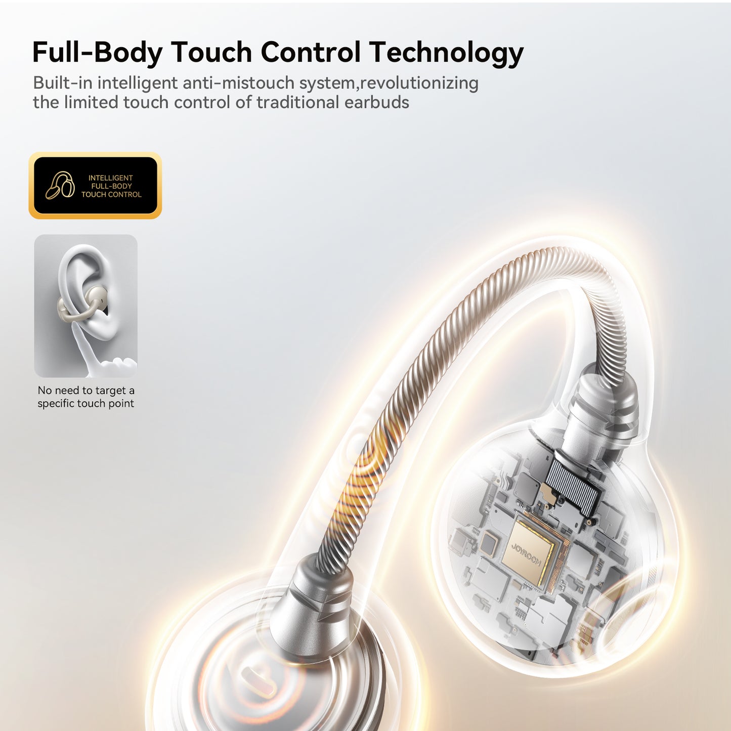 Joyroom Openfree OE3 full-body touch control with anti-mistouch system