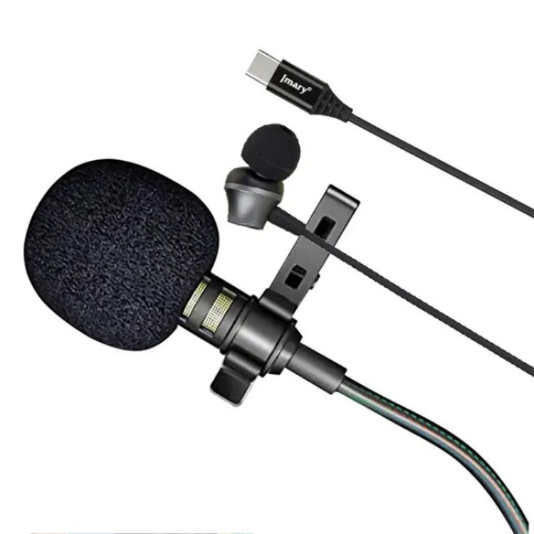 Jmary MC-R6 Type-C lavalier microphone with in-ear earphone