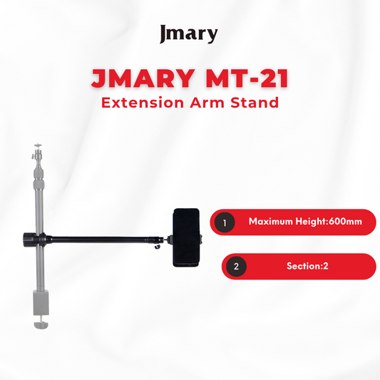 Jmary MT-21 adjustable tripod and extension arm stand