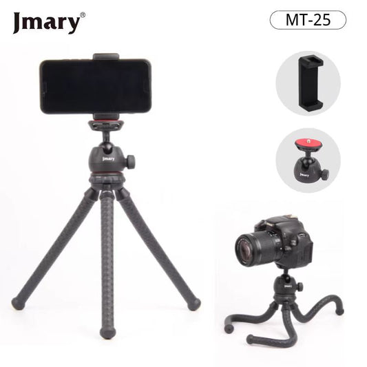 Jmary MT-25 flexible mini tripod stand with phone holder