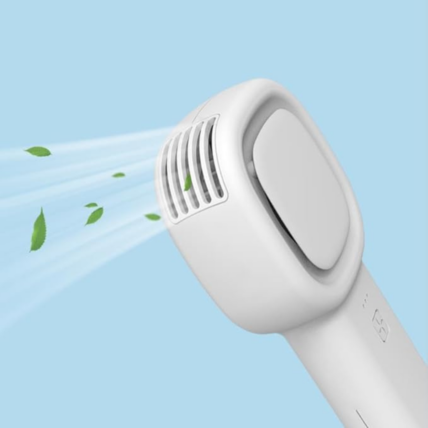 ocdun®️ Bladeless Handheld Fan with Power Bank – 2-in-1 Portable USB Fan, 3 Speeds, 4000mAh Battery